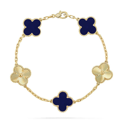 [Veyra Jewelry]New CLOVER 5 MOTIF LAPIS LAZULI BRACELET COLLECTION