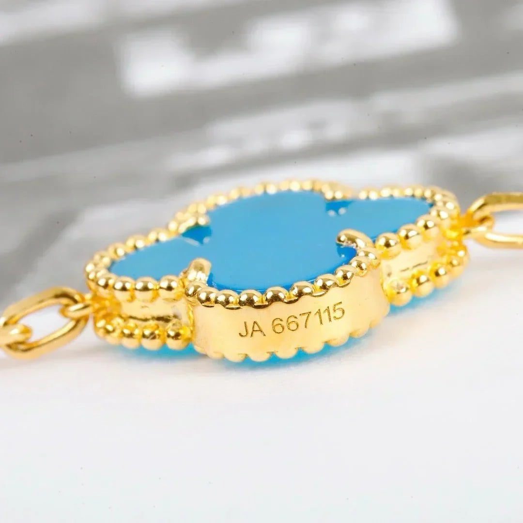 [Veyra Jewelry]New  CLOVER 5 MOTIF TURQUOISE BRACELET COLLECTION