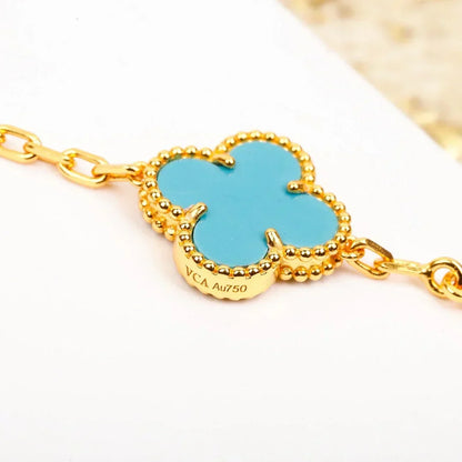 [Veyra Jewelry]New  CLOVER 5 MOTIF TURQUOISE BRACELET COLLECTION