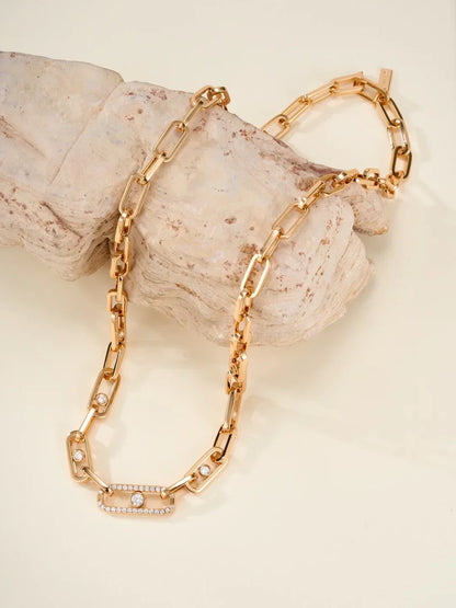 [Veyra Jewelry] MK NEW SLIDING DIAMOND NECKLACE