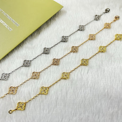 [Veyra Jewelry]New CLOVER 6 MOTIF DIAMOND BRACELET