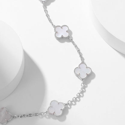 ¡®Veyra Jewelry¡¯CLOVER 10 MOTIFS WHITE MOTHER OF PEARL NECKLACE
