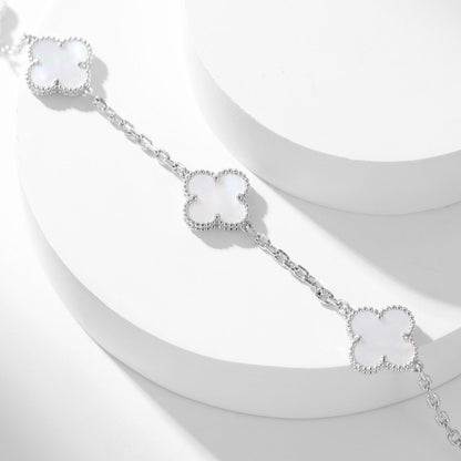 ¡®Veyra Jewelry¡¯CLOVER 10 MOTIFS WHITE MOTHER OF PEARL NECKLACE