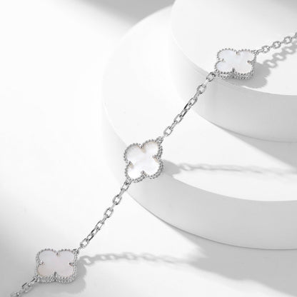 ¡®Veyra Jewelry¡¯CLOVER 10 MOTIFS WHITE MOTHER OF PEARL NECKLACE