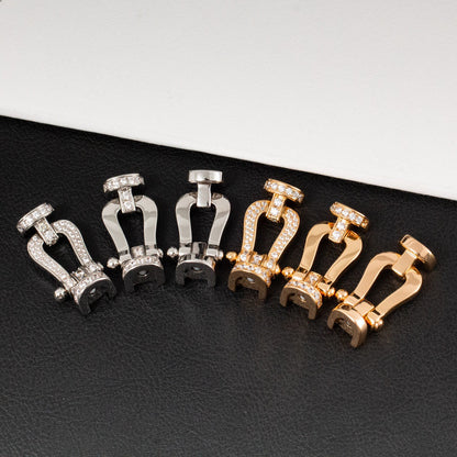 ¡®Veyra Jewelry¡¯FORCE LARGE HORSESHOE HALF DIAMOND BRACELET GOLD