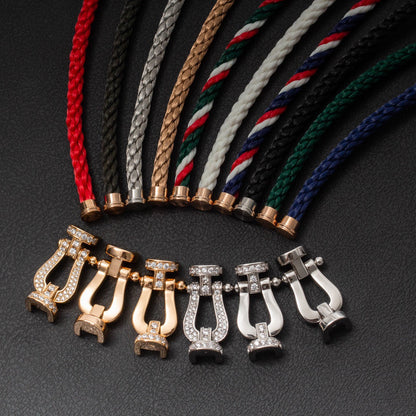 ¡®Veyra Jewelry¡¯FORCE LARGE HORSESHOE FULL DIAMOND BRACELET SILVER