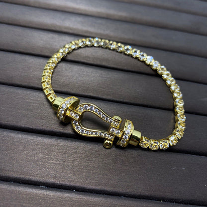 ¡®Veyra Jewelry¡¯FORCE  HORSESHOE  DIAMOND TENNIS BRACELET