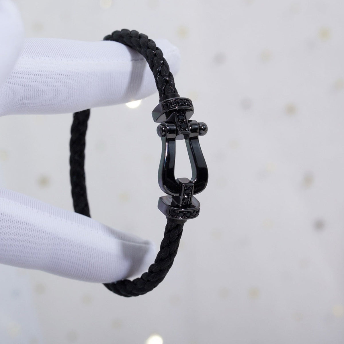 ¡®Veyra Jewelry¡¯FORCE LARGE SERIES HORSESHOE BLACK SAMURAI BRACELET