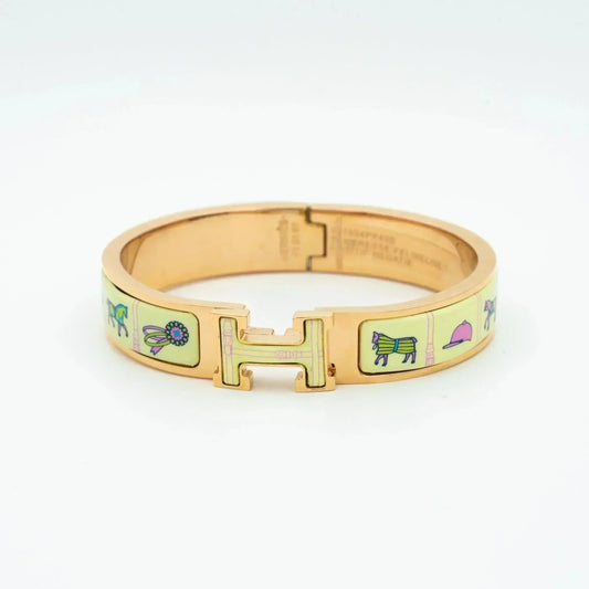 ¡®Veyra Jewelry¡¯H PINK GOLD BRACELET CREAM CERAMIC