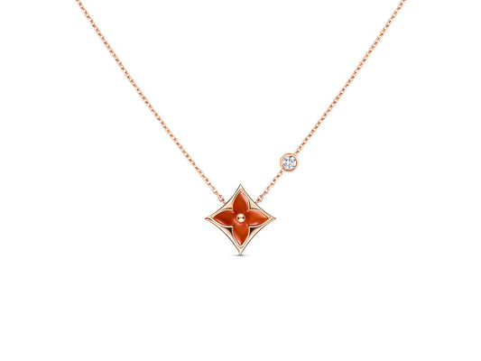 ¡®Veyra Jewelry¡¯STAR NECKLACE PINK GOLD 1 DIAMOND