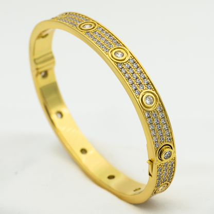 ¡®Veyra Jewelry¡¯LOVE BRACELET 6.1MM DIAMOND-PAVED 10 BIG DIAMONDS