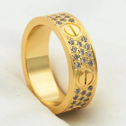 ¡®Veyra Jewelry¡¯LOVE RING 5.5MM DIAMONDS PAVED