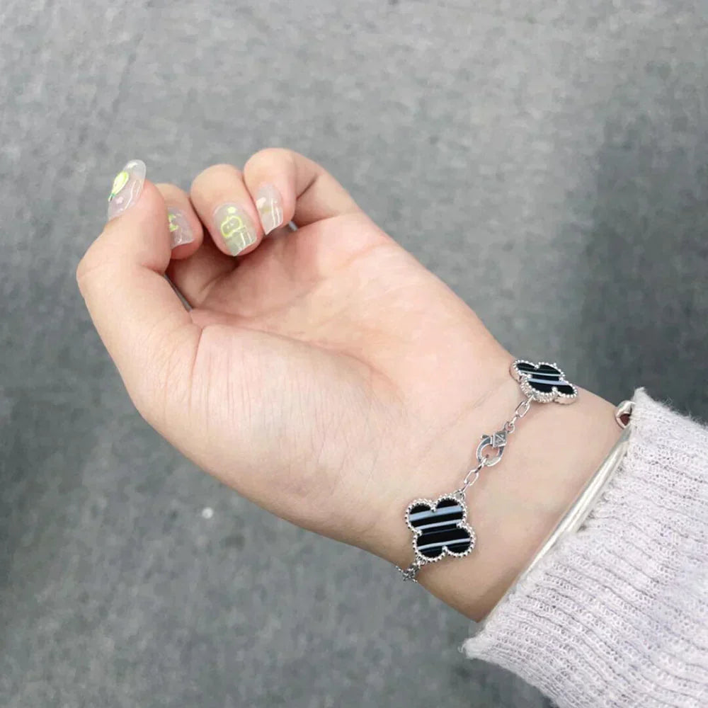 [Veyra Jewelry]New  CLOVER 5 MOTIF PULSAR STONE BRACELET COLLECTION