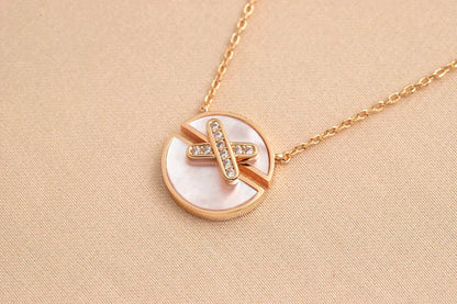 ¡®Veyra Jewelry¡¯JEUX DE ROSE GOLD DIAMOND NECKLACE