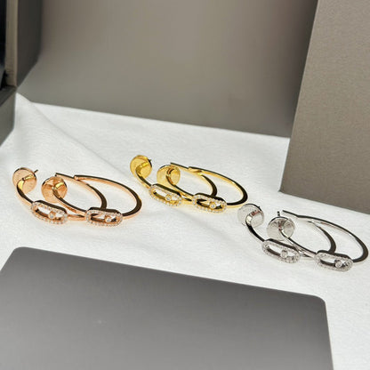[Veyra Jewelry]CREOLES MOVE UNO PM DIAMOND EARRINGS
