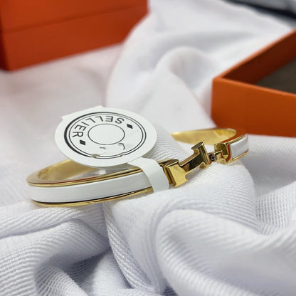 ¡®Veyra Jewelry¡¯CLASSIC HM CLIC WHITE 8MM ENAMEL BRACELET