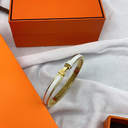 ¡®Veyra Jewelry¡¯CLASSIC HM CLIC WHITE 8MM ENAMEL BRACELET