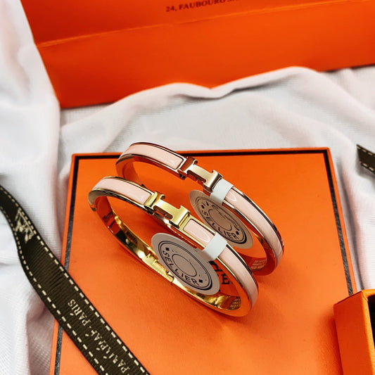 ¡®Veyra Jewelry¡¯CLASSIC HM CLIC  PINK 8MM ENAMEL BRACELET
