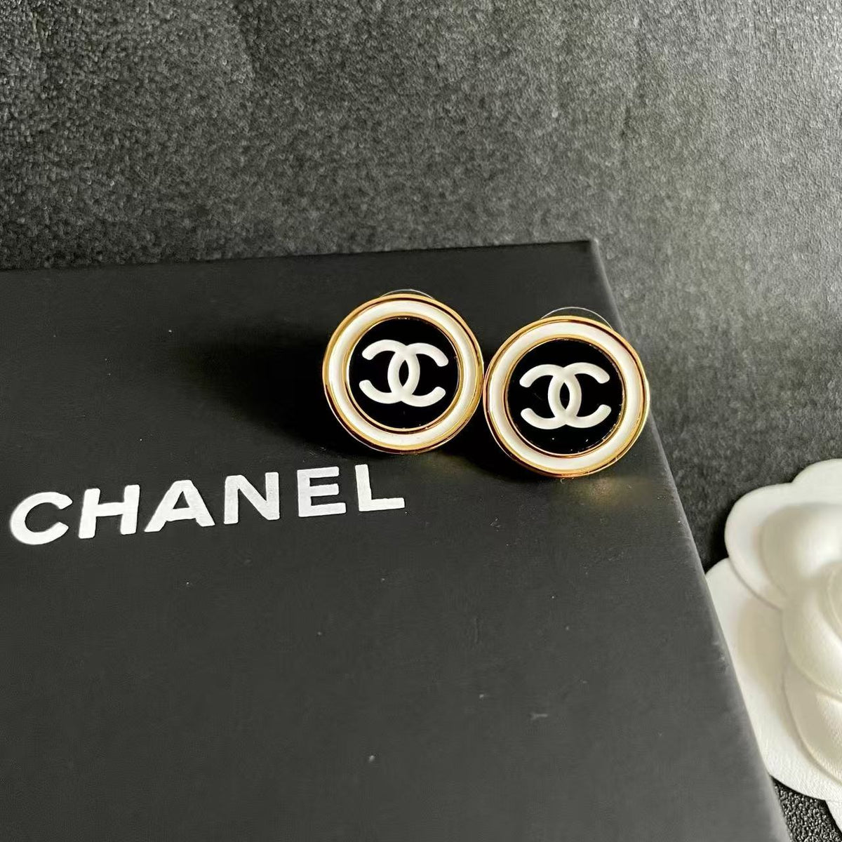 [Veyra Jewelry]Classic Double C Stud Earrings