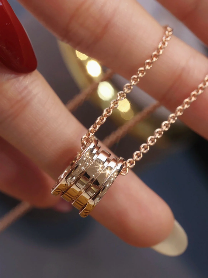 [Veyra Jewelry]ZERO 1 PINK GOLD NECKLACE