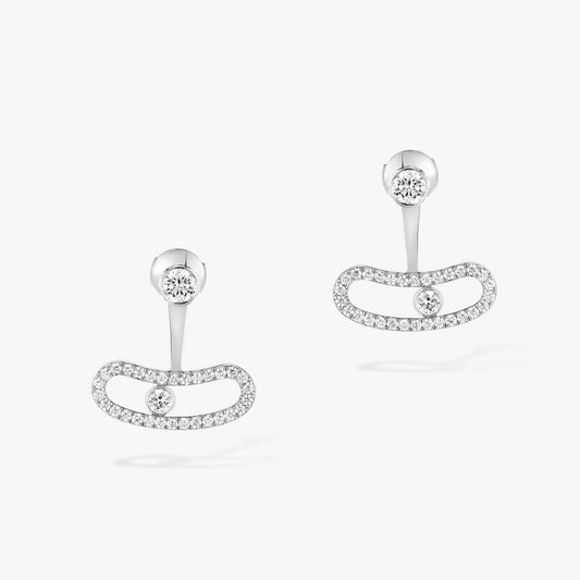 [Veyra Jewelry]MOVE UNO SILVER DIAMOND EARRINGS