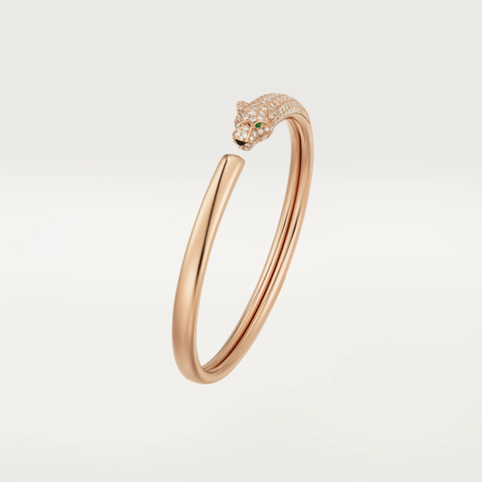 ¡®Veyra Jewelry¡¯PANTHERE ROSE GOLD DIAMOND OPEN BRACELET