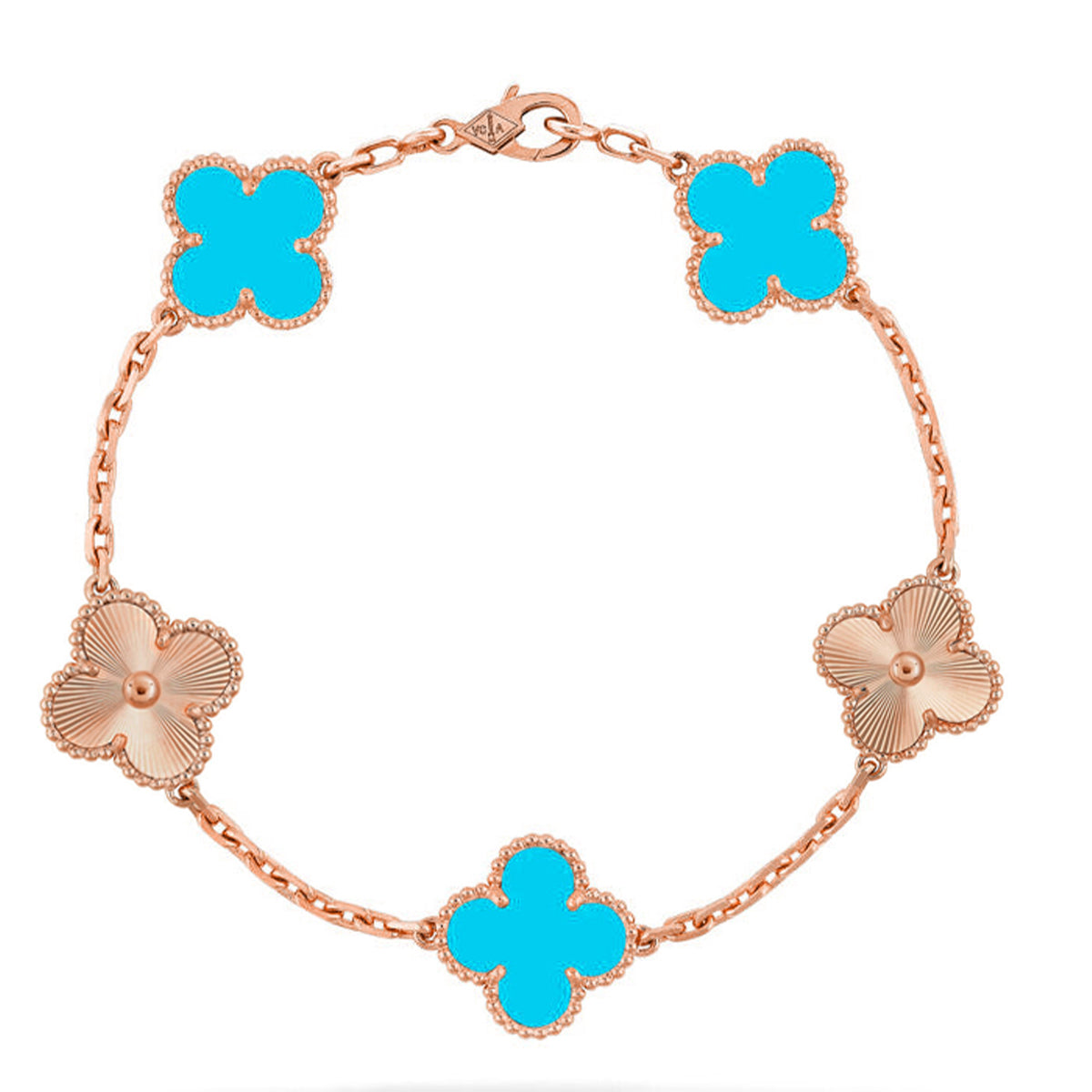 [Veyra Jewelry]New  CLOVER 5 MOTIF TURQUOISE BRACELET COLLECTION