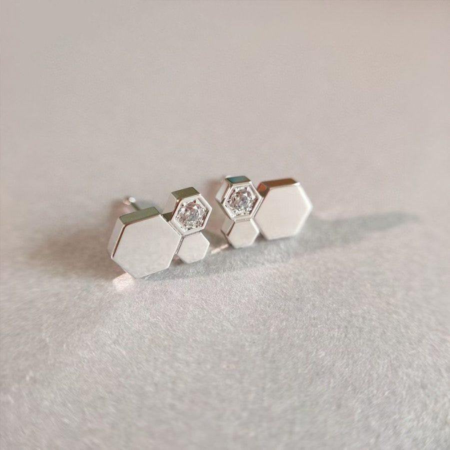 ¡®Veyra Jewelry¡¯BEE LOVE SILVER DIAMOND EARRINGS