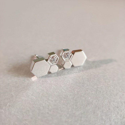 ¡®Veyra Jewelry¡¯BEE LOVE SILVER DIAMOND EARRINGS