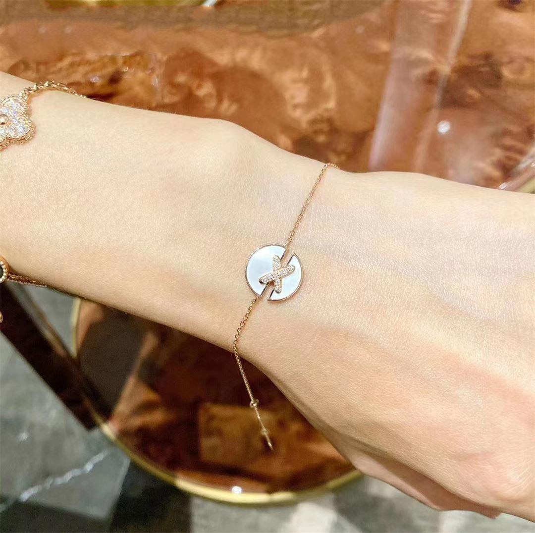 ¡®Veyra Jewelry¡¯JEUX DE BRACELET MOP PINK GOLD DIAMONDS