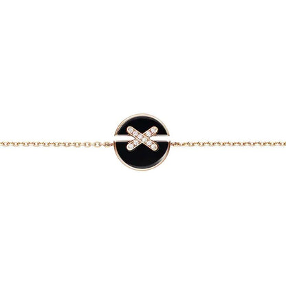 ¡®Veyra Jewelry¡¯JEUX DE BRACELET ONYX PINK GOLD DIAMOND