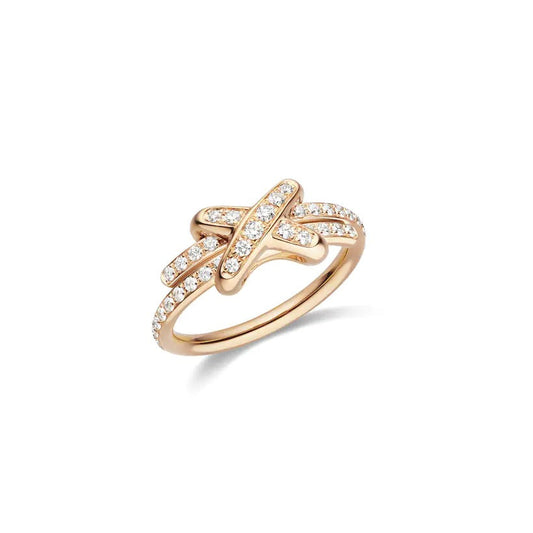 ¡®Veyra Jewelry¡¯JEUX DE RING PINK GOLD DIAMOND