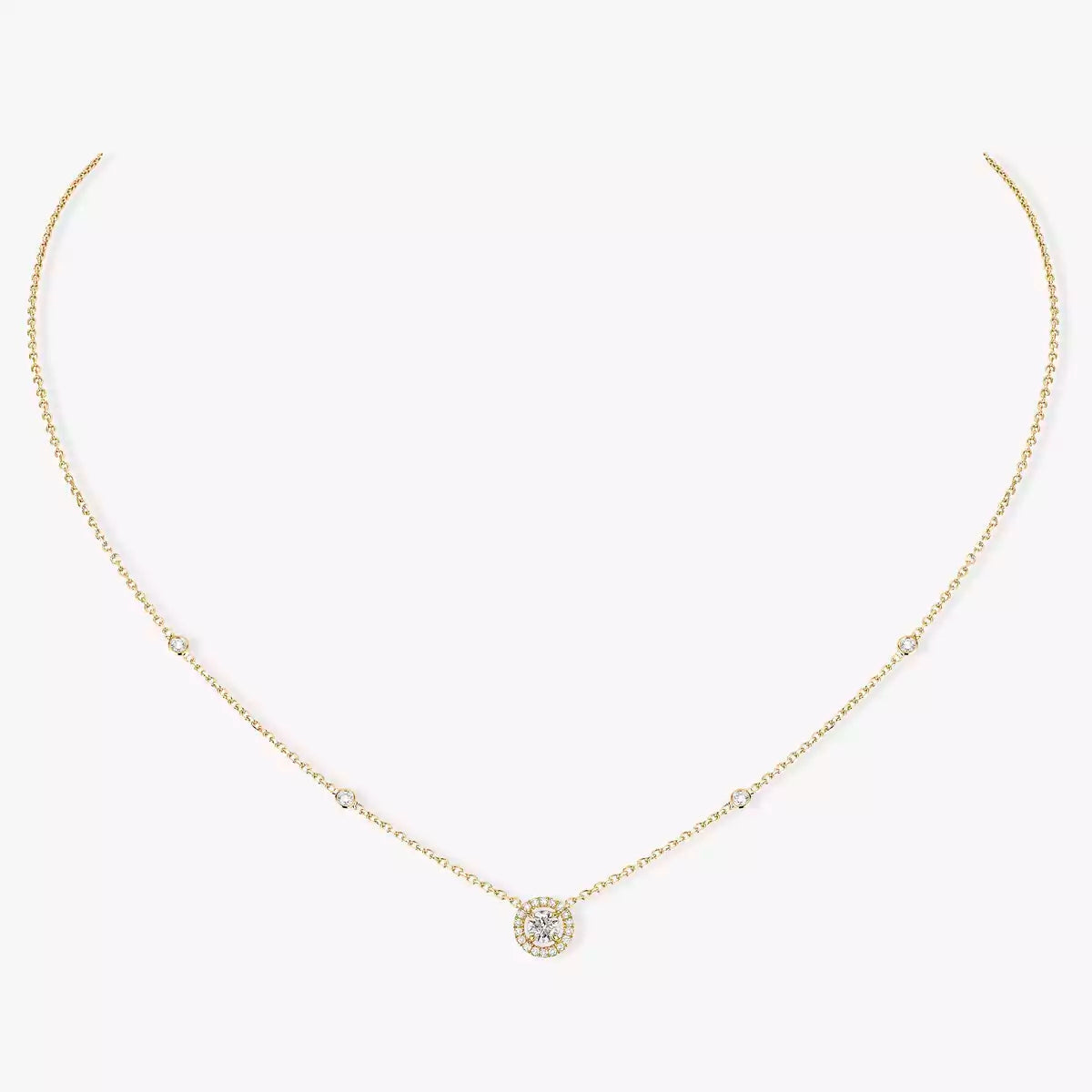 [Veyra Jewelry]Diamond Necklace 0,20ct Brilliant Shape Joy