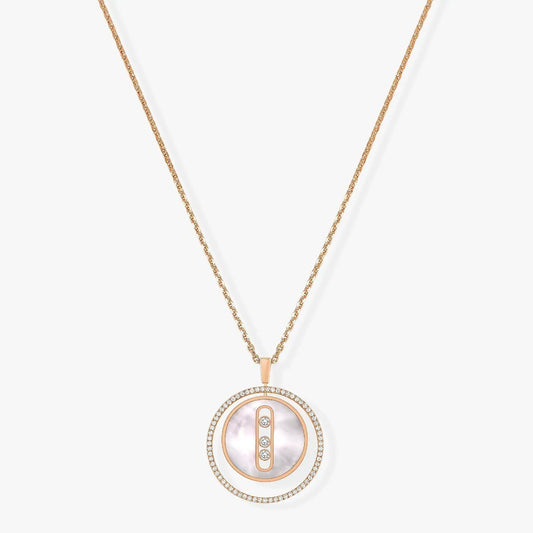[Veyra Jewelry]LUCKY MOVE MM NACRE BLANCHE DIAMOND NECKLACE