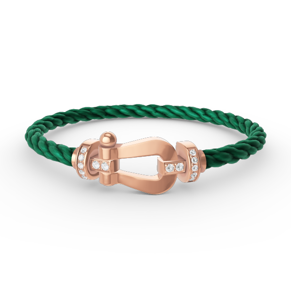 ¡®Veyra Jewelry¡¯FORCE LARGE HORSESHOE HALF DIAMOND BRACELET ROSE GOLD