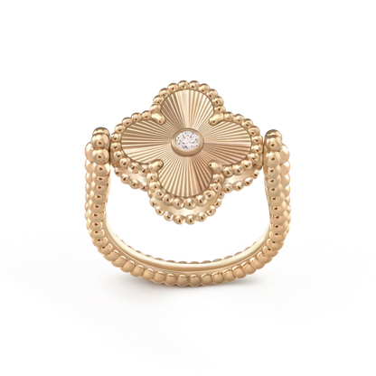 ¡®Veyra Jewelry¡¯CLOVER RIVERSIBLE ROSE GOLD RING