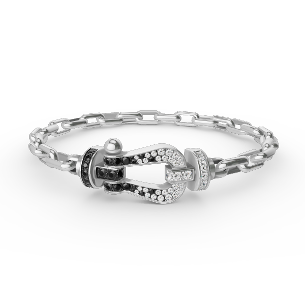 ¡®Veyra Jewelry¡¯FORCE LARGE HORSESHOE CLASP  METAL BRACELET