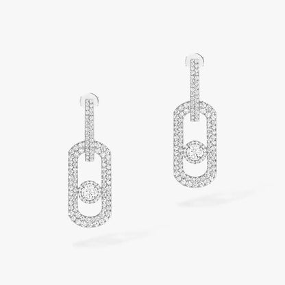 [Veyra Jewelry]So Move XL Pave_-Set Diamond Pendant Earrings