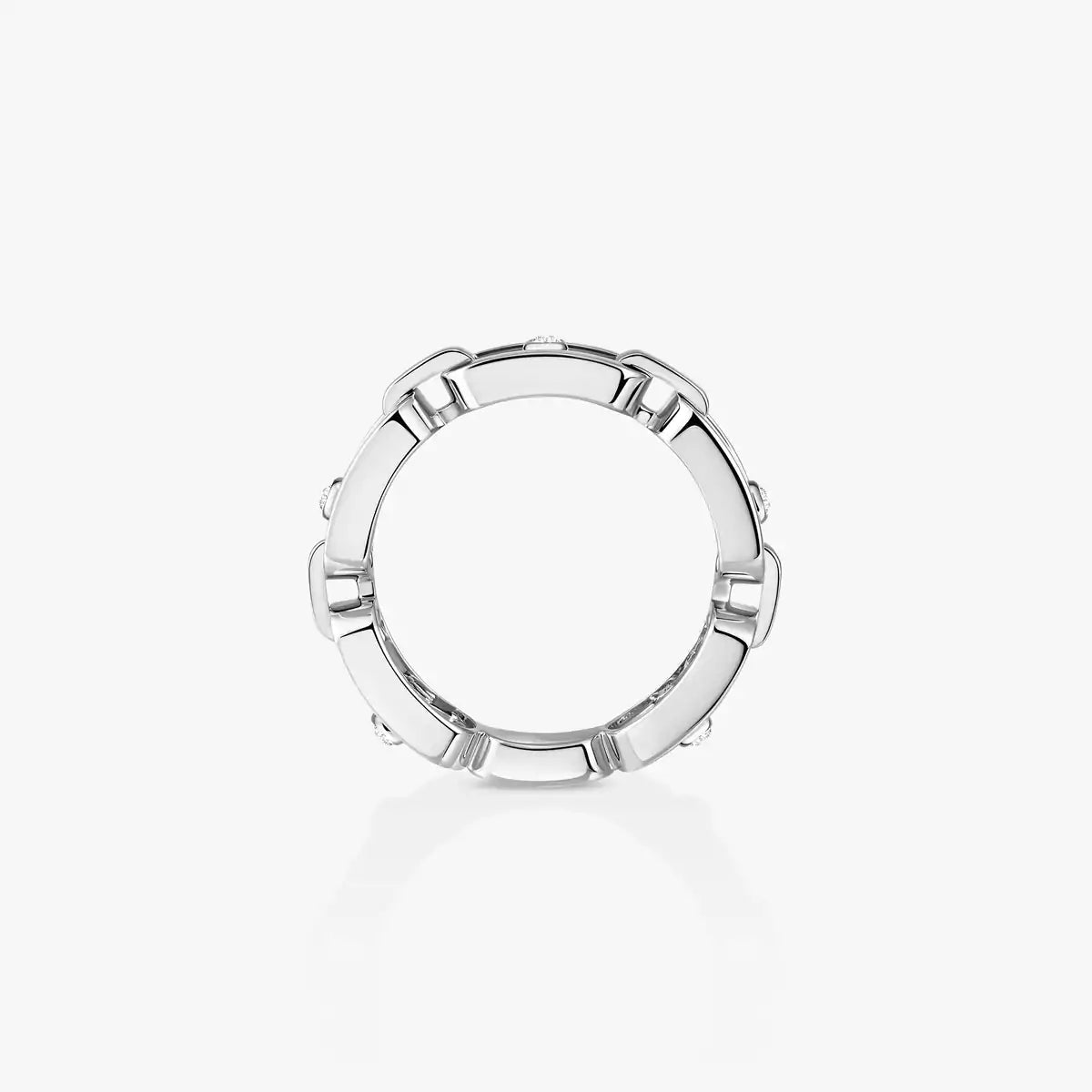 [Veyra Jewelry]Move Link Pave_-Set Diamond Ring