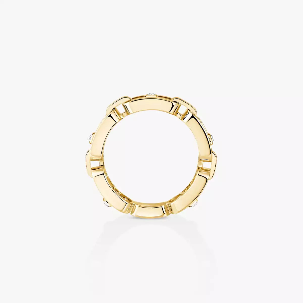 [Veyra Jewelry]Move Link Pave_-Set Diamond Ring
