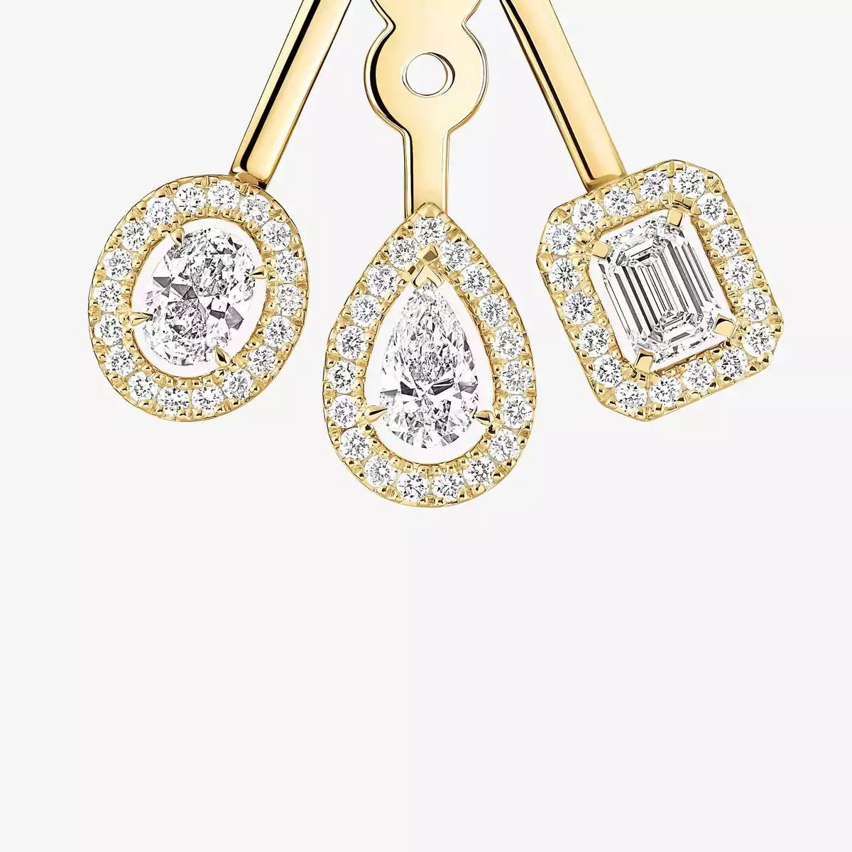 [Veyra Jewelry] My Twin Trio  Diamond Earrings