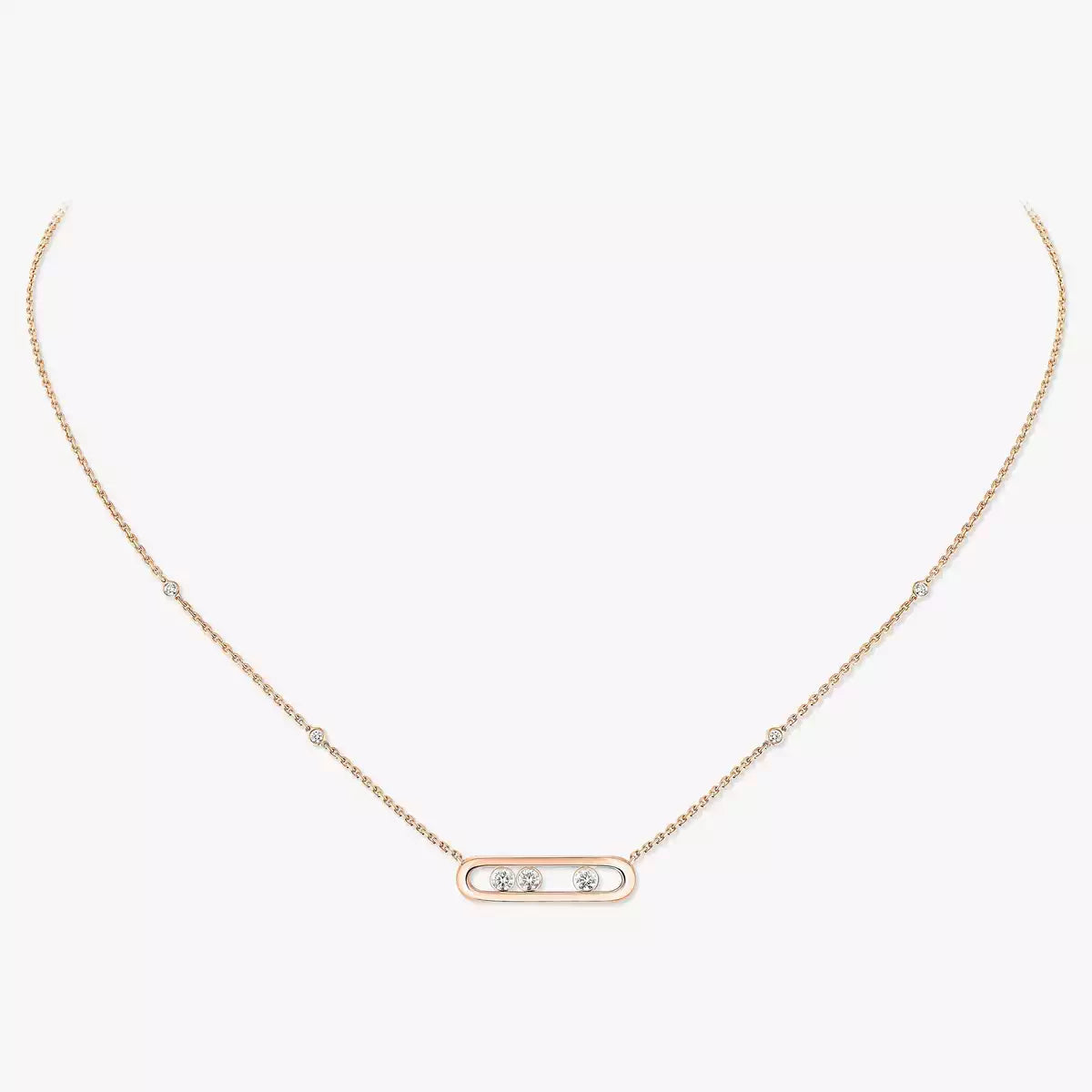 [Veyra Jewelry] Baby Move Gold Diamond Necklace