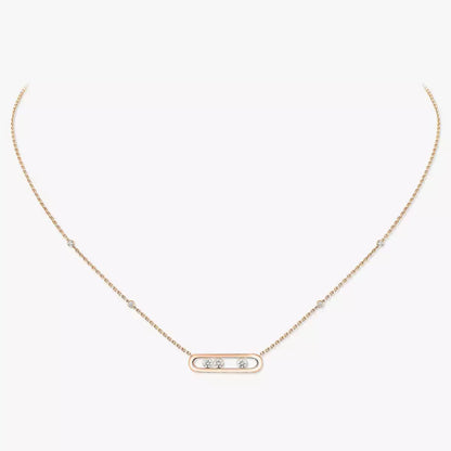 [Veyra Jewelry] Baby Move Gold Diamond Necklace