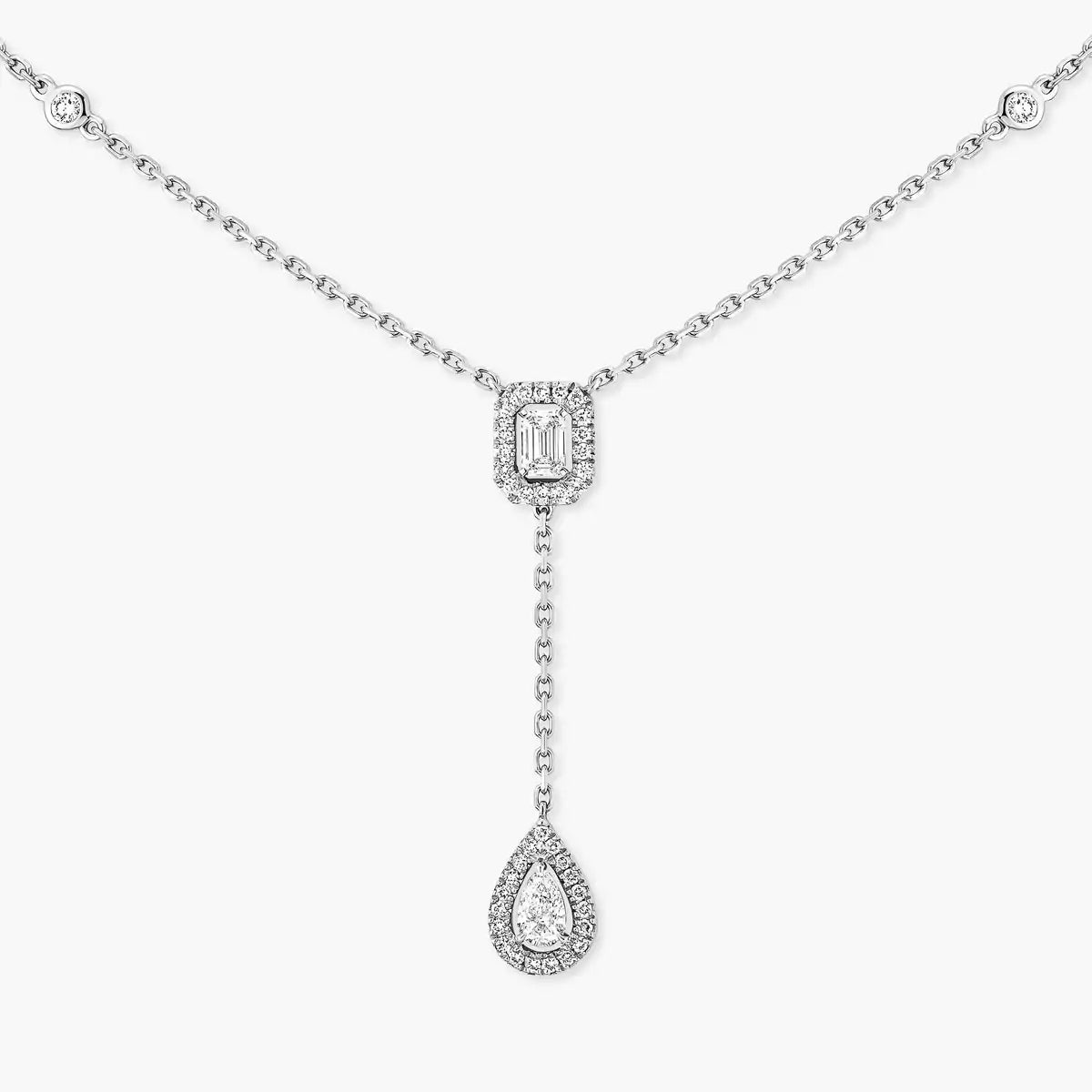 [Veyra Jewelry]Gold Diamond Tie Necklace
