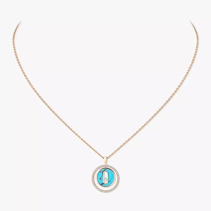 [Veyra Jewelry]Lucky Move Diamond Necklace in Rose Gold and White Mother-of-Pearl