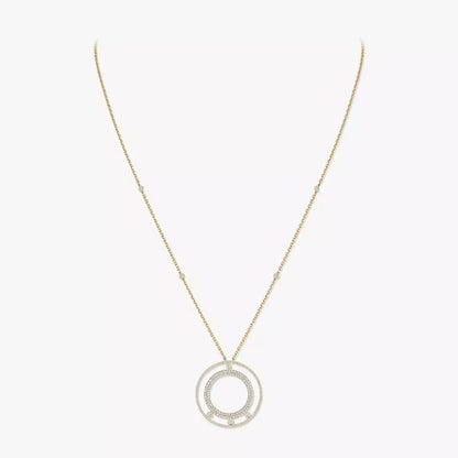 [Veyra Jewelry]Move Romane Long Pave_-Set Diamond Necklace