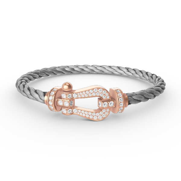 ¡®Veyra Jewelry¡¯FORCE LARGE HORSESHOE FULL DIAMOND BRACELET ROSE GOLD
