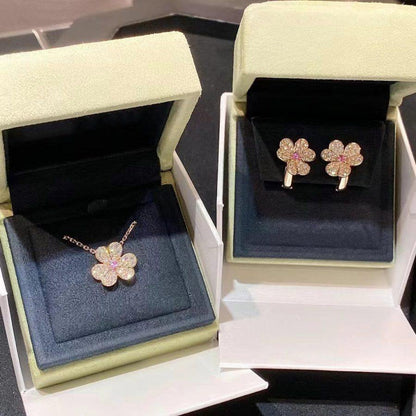 ¡®Veyra Jewelry¡¯FRIVOLE ROSE GOLD FLOWER DIAMOND NECKLACE