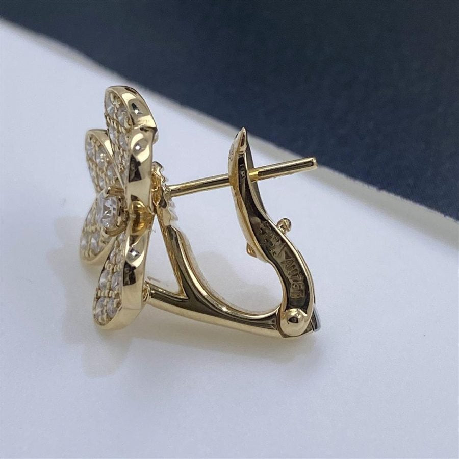 ¡®Veyra Jewelry¡¯FRIVOLE GOLD FLOWER DIAMOND EARRINGS