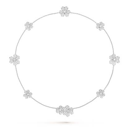 ¡®Veyra Jewelry¡¯FRIVOLE SILVER 9 FLOWERS NECKLACE